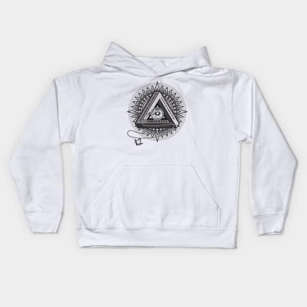 All Seeing Eye Kids Hoodie by DarkChoocoolat